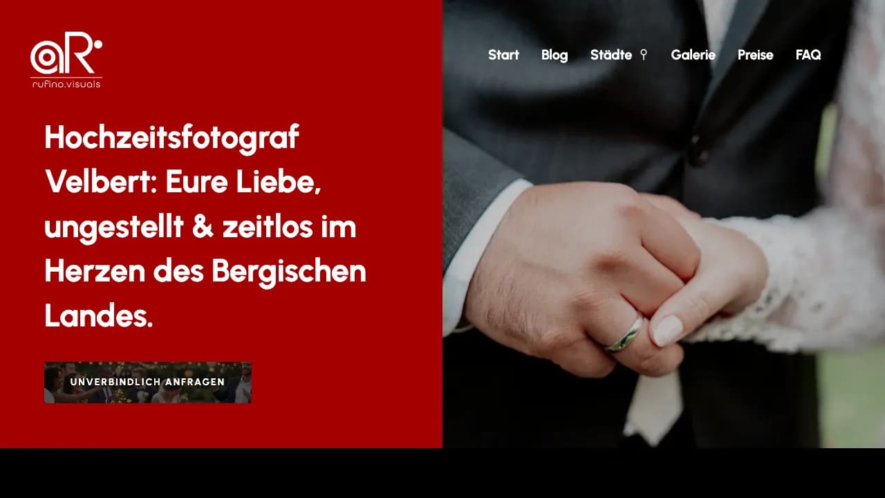 Screenshot Rufino Hochzeitsfotografie