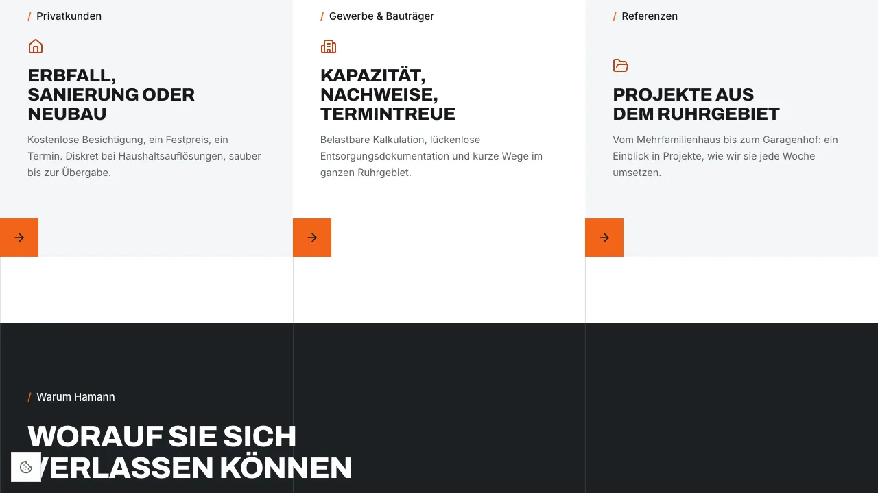 Privatkunden und Gewerbe, getrennt angesprochen